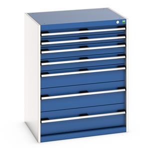 Bott Cubio 7 Drawer Cabinet 800W x 650D x 1000mmH Bott100% extension Drawer units 800 x 650 for Labs and Test facilities 40020053.11v Gentian Blue (RAL5010) 40020053.24v Crimson Red (RAL3004) 40020053.19v Dark Grey (RAL7016) 40020053.16v Light Grey (RAL7035) 40020053.RAL Bespoke colour £ extra will be quoted